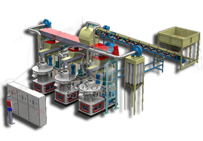生物质颗粒机时产3-9吨生产线